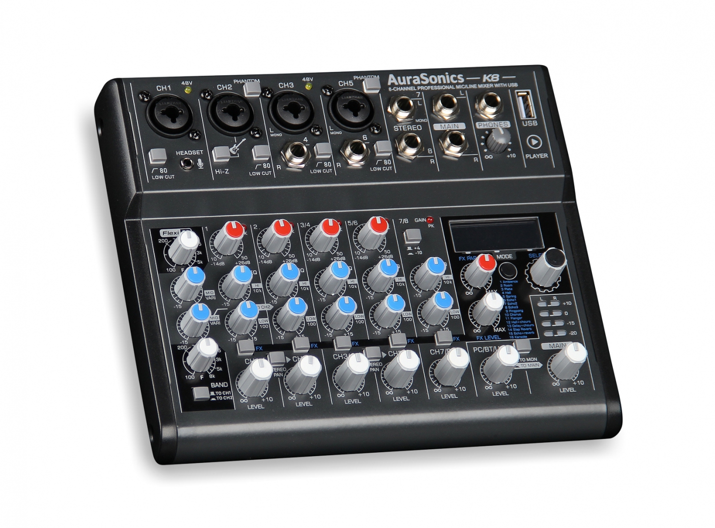 AuraSonics K8 компактный микшерный пульт в Коркино