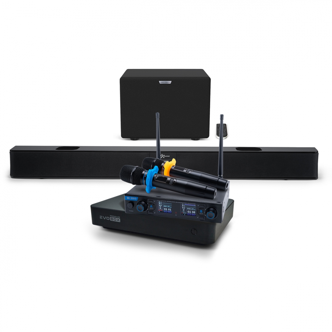 Hi-End караоке-система EVOBOX Premium + EvoSoundBar (саундбар с караоке) в Коркино