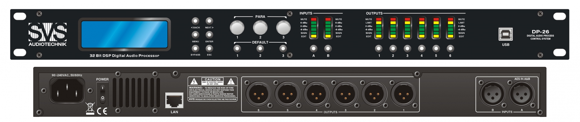 SVS Audiotechnik DP-26 Цифровой процессор: 2 входа 6 выходов в Коркино