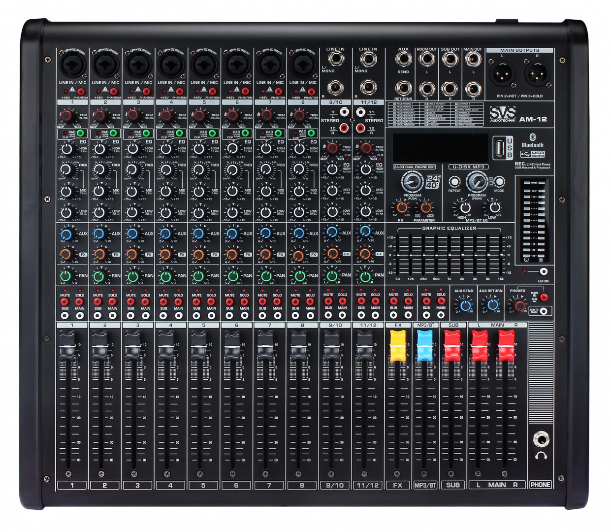 SVS Audiotechnik mixers AM-12 Микшерный пульт аналоговый, 12-канальный в Коркино